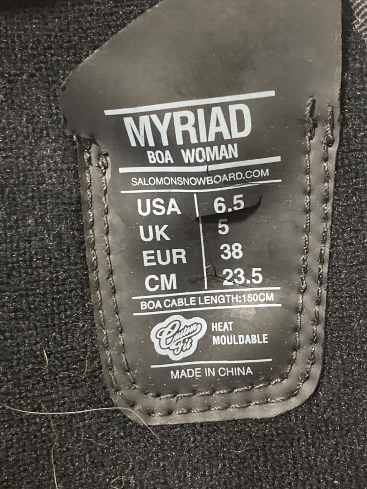 ☆SALOMON サロモン MYRIAD スノーボードブーツ ブラック サイズUS6.5