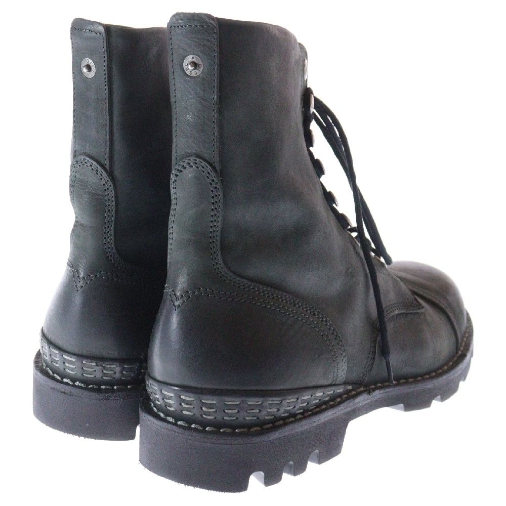 DIESEL (ディーゼル) STEEL レースアップ レザーブーツ ブラック