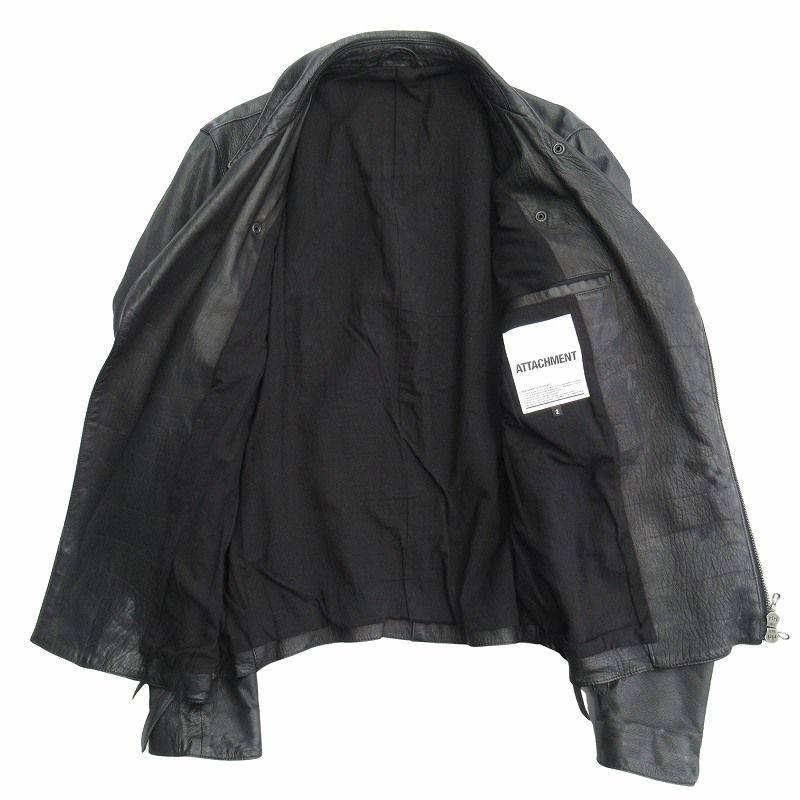 アタッチメント ATTACHMENT ディアスキン レザー ダブル ライダース