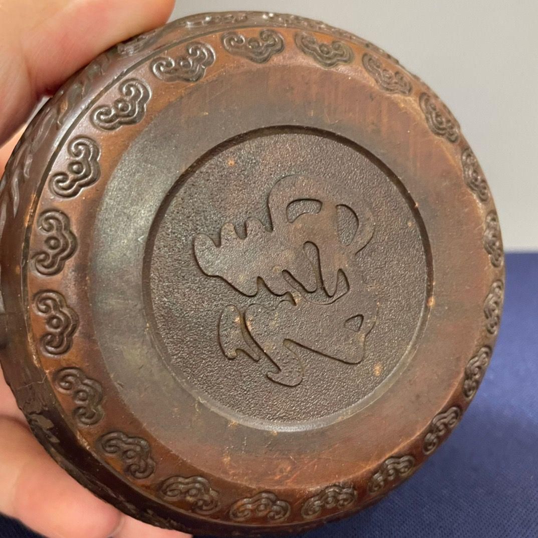 銅器 龍鳳茶壺 福字徳利 茶台 置物 装飾品 工芸品 - メルカリ