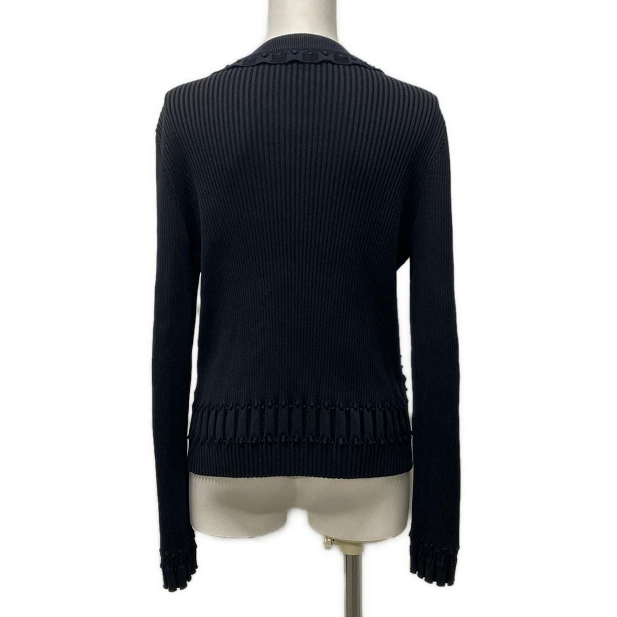 CHANEL カーディガン　38 黒　ブラック　シャネル　38 上品　エルメス 22SS☆すぐ届く！ 【CHANEL シャネル】 カーディガン 黒 関税込