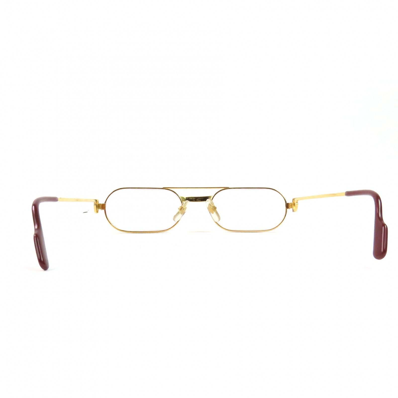 美品△Cartier カルティエ トリニティ ツーポイント メガネ 眼鏡 アイ