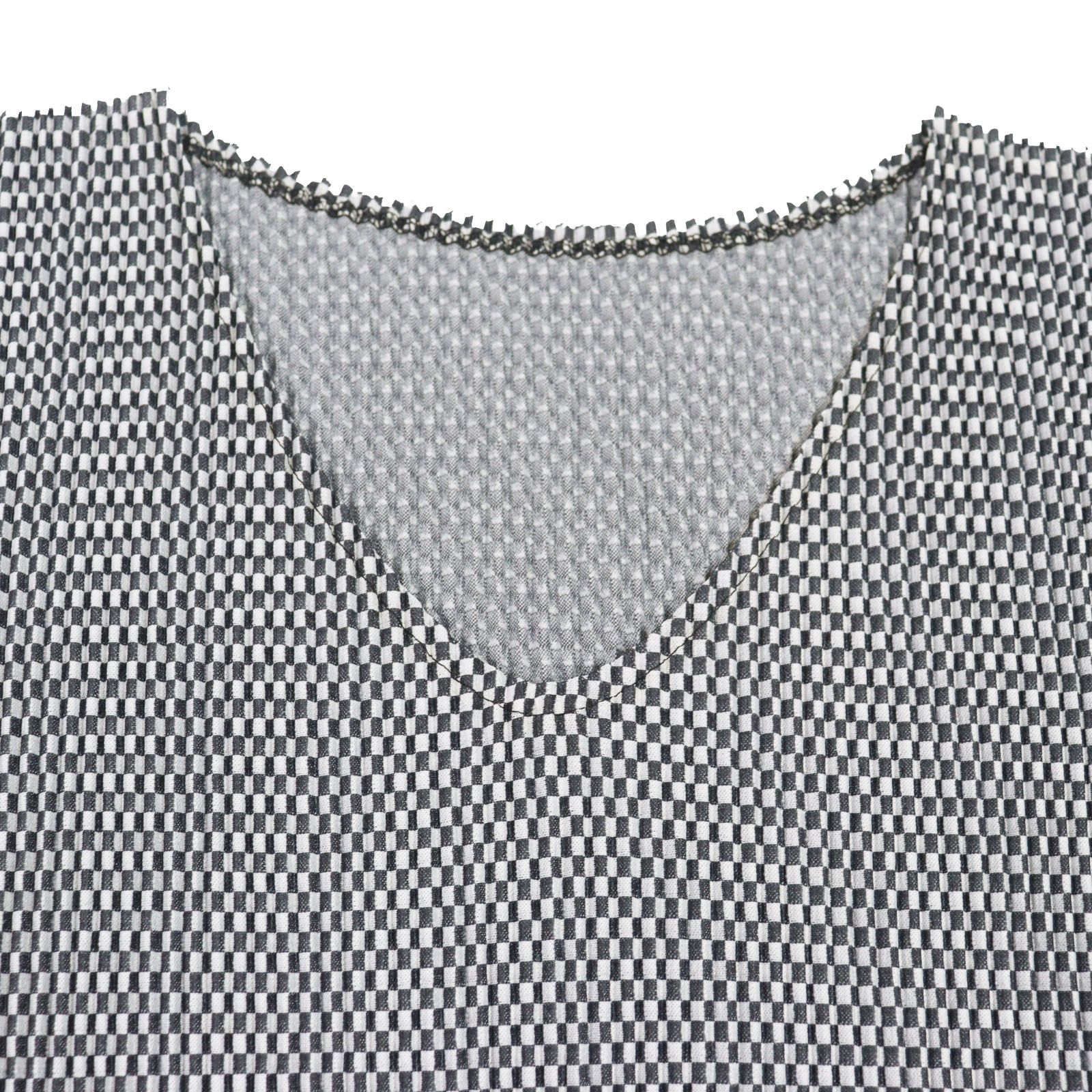 PLEATS PLEASE プリーツプリーズ イッセイミヤケ チェック柄風 半袖 プリーツ プリーズ イッセイ ミヤケから、様々な表情のチェック