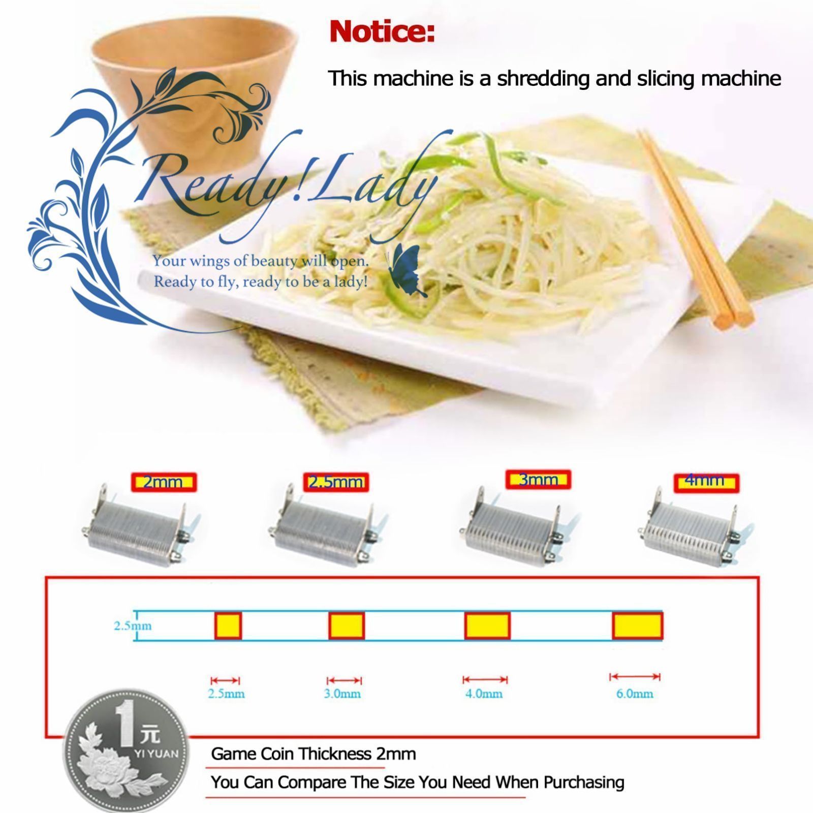 業務用野菜チョッパー 180W電動おろし金スライサー1860r|min多機能食品カッター高速かつ均一キュウリニンジンサツマイモオニオンプロ 6mm