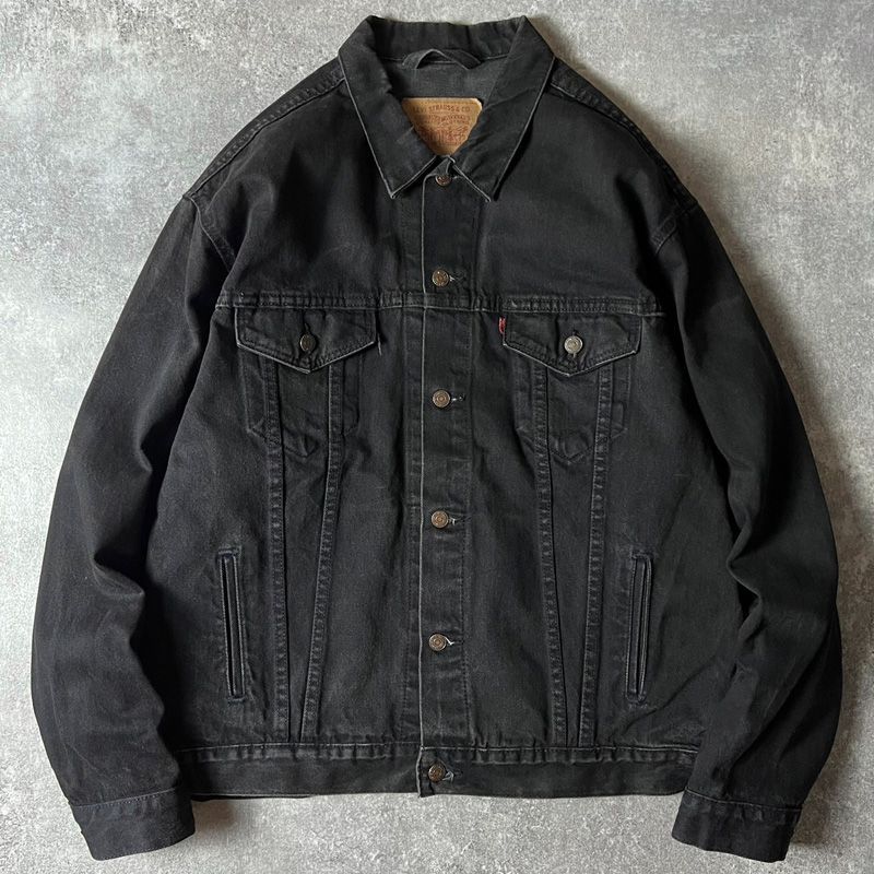90s USA製 Levis 70507 ブラック デニム ジャケット XL / 90年代
