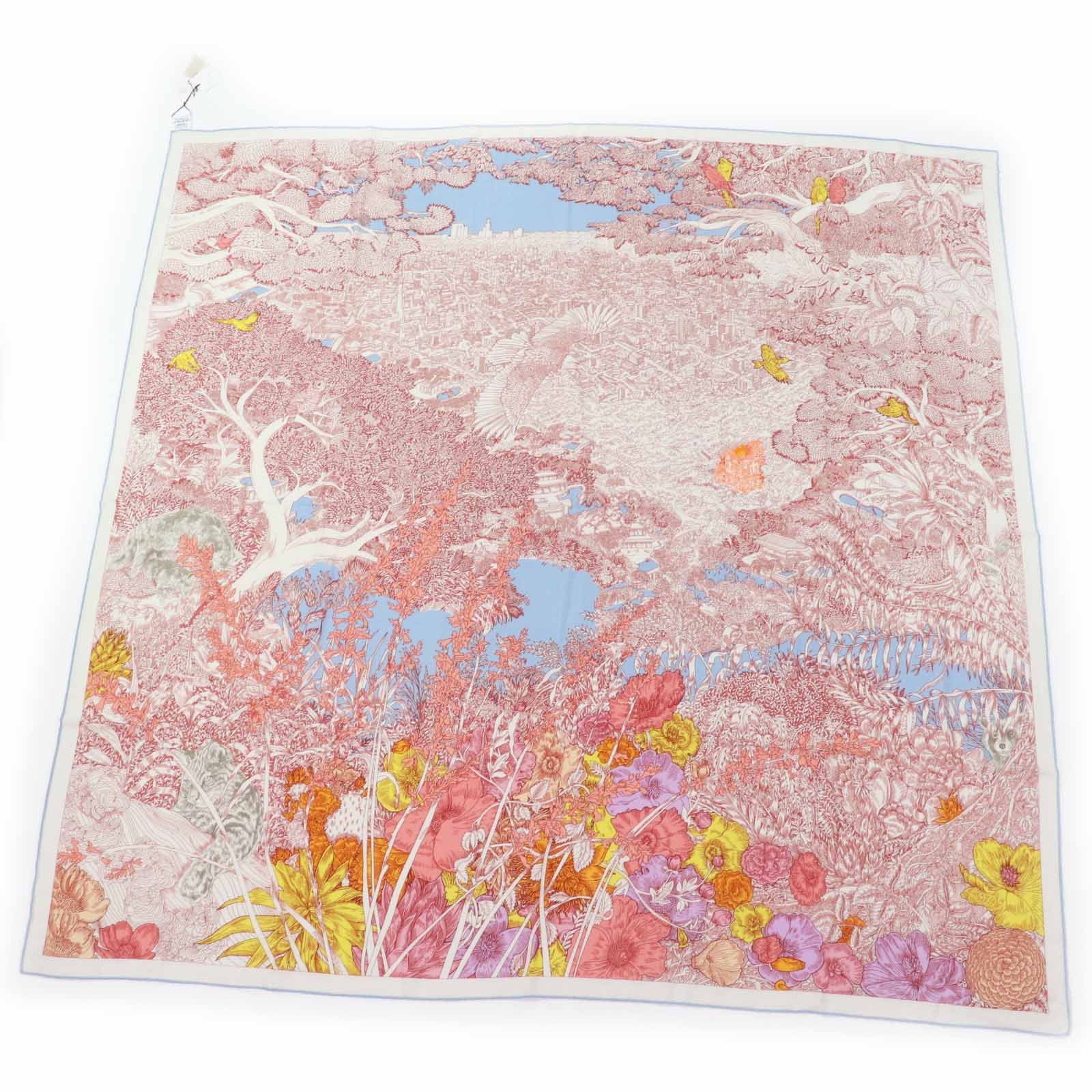 HERMES 新作 上品スカーフ カシシル カレ140 Retour a la Nature HERMES 新作 上品スカーフ カシシル カレ140 Retour a la Nature