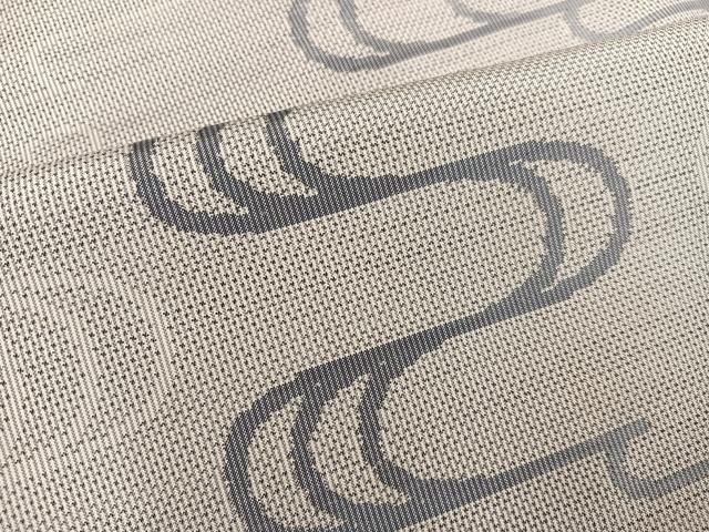 平和屋着物○本場大島紬 白大島 一元7マルキ 総絣 流水文 たかし