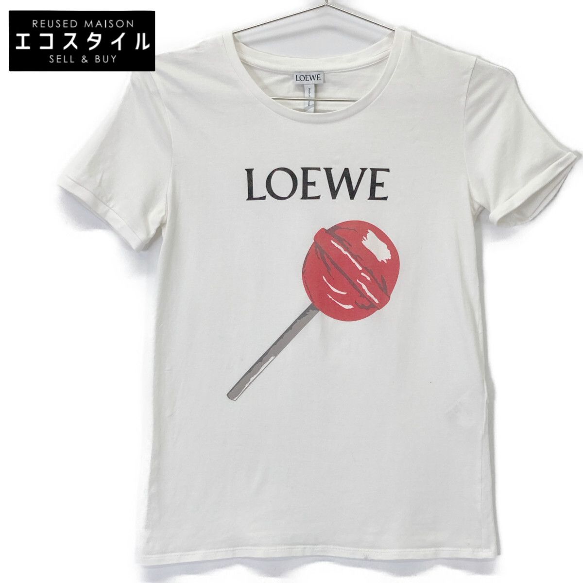 LOEWE ロエベ ﾎﾜｲﾄ ｷｬﾝﾃﾞｨ 半袖Tｼｬﾂ XS - メルカリ