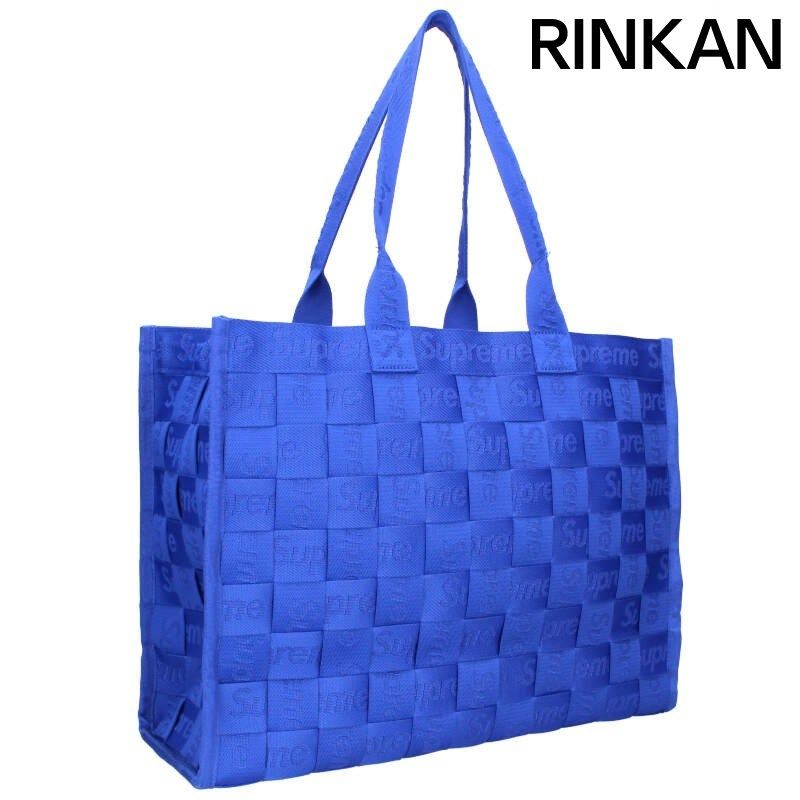 supreme 24ss : Woven Large Tote 슈프림 우븐 토트백 블랙 - 24SS