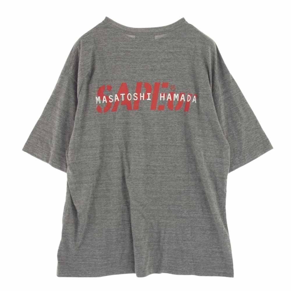 サプール SAPEUR Ｔシャツ 22SS A0022-121 × Masatoshi Hamada Shibakuzo Tee 浜田雅功 しばくぞ  半袖 Tシャツ グレー系 XL【中古】 - メルカリ