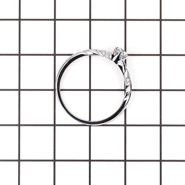 K18WG 多面カット ダイヤモンド リング 0.208ct D0.08ct - メルカリ