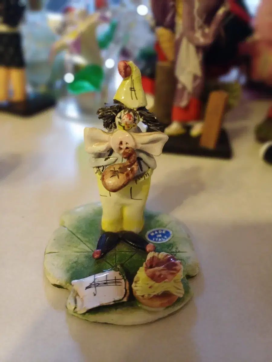 ムラーノガラス ガラス細工 イタリア製 ピエロ 道化師 ヴィンテージ