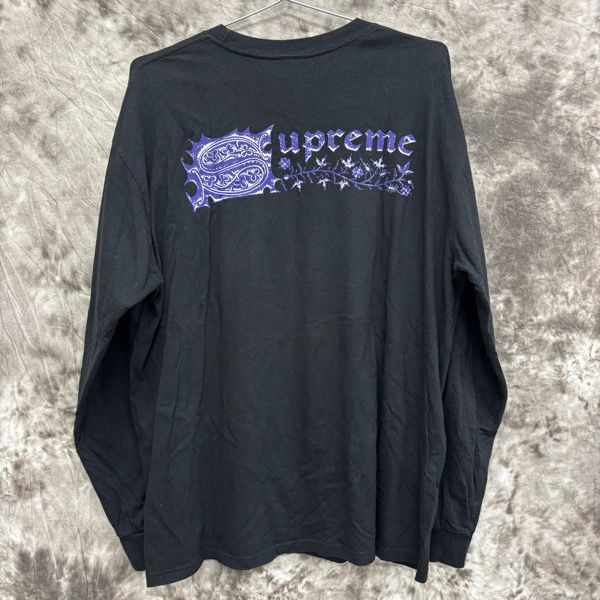【鬼レア】シュプリーム☆セントセバスチャン長袖カットソー黒サイズL Supreme/シュプリーム【24SS】Saint Sebastian L/S Tee/セイント
