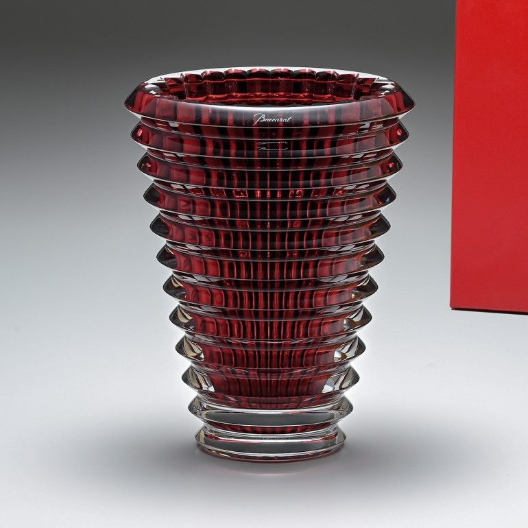 【極美品 送料込み】バカラ アイ フラワー ベース クリアー 花瓶 極美品 送料込み】バカラ アイ フラワー ベース クリアー 花瓶