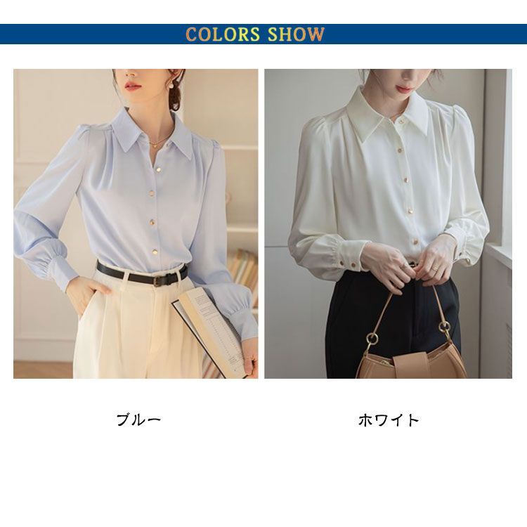 通勤 春秋 可愛い シフォン オフィス レディース 冬 大きい