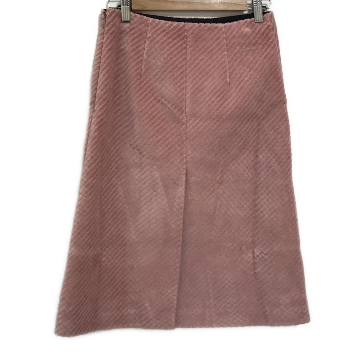 PRADA プラダ ロングスカート サイズ36 S レディース - ピンク コーデュロイ