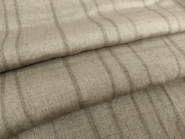 平和屋着物○上質な紬 よろけ縞 鈴乃屋扱い 正絹 逸品 未使用  