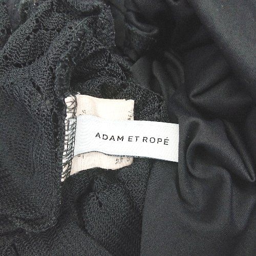 ◇ ⊂ ADAM ET ROPE' アダムエロペ 総レース ロング フレア スカート サイズ F ブラック系 レディース E  【1409100062571】