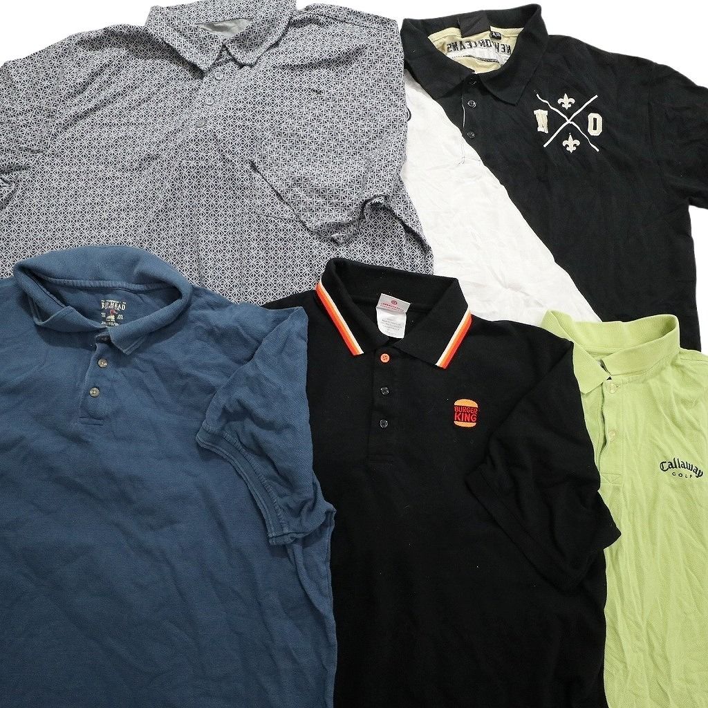 古着卸 まとめ売り ポロシャツ MIX 20枚セット (メンズ XL /2XL ) 企業