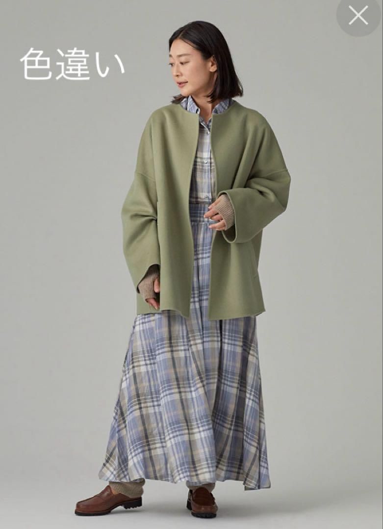 583t ハウスオブロータス ウール リバー ミドルコート