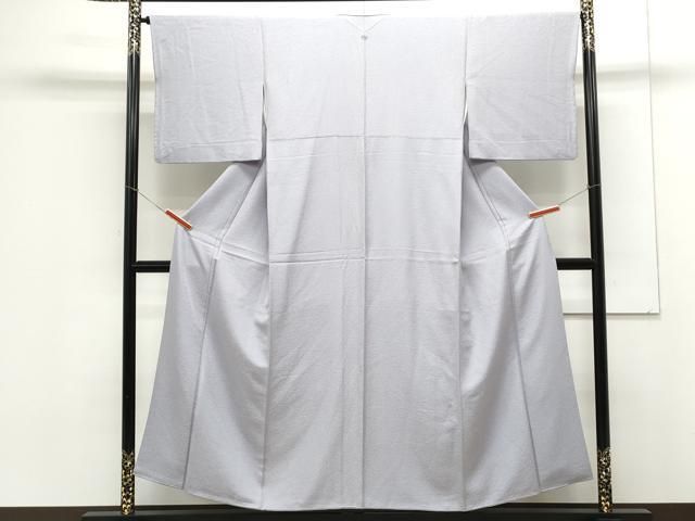 平和屋着物 上質な色無地 吉祥地紋 牡丹鼠色 正絹 CAAX3119th