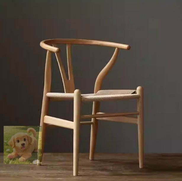 北欧無垢材 Yチェア レストラン アームチェア 別荘 書斎 手すりの椅子 ベランダ