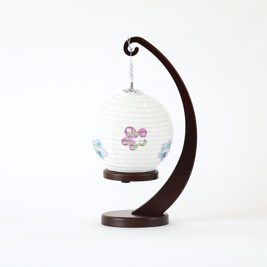 盆提灯 モダン m22071 縁シリーズ 小サイズ 桔梗 LED コードレス 3way 盆ちょうちん お盆 灯燈 初盆 新盆 小さい 提灯 おしゃれ ミニ