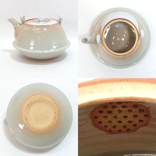 萩焼 増野陶花 ◇【和食器】萩焼/陶花作 茶器揃（急須 湯呑6） 茶道具