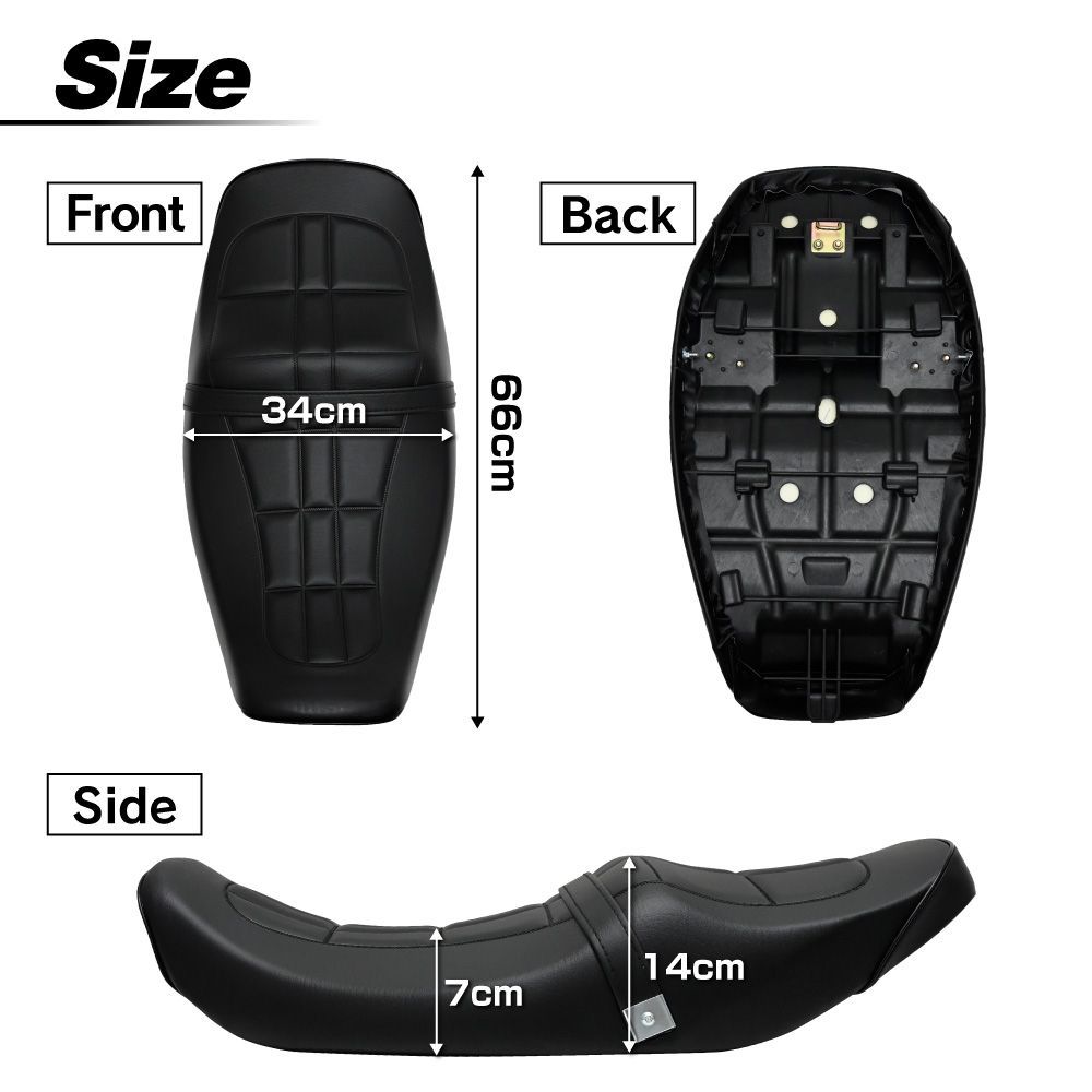 ゼファー７５０　Z２仕様　シート　/　黒レザー　ZR７５０アンコ抜き　完成品 Amazon | あんこ抜きZ仕様 シート ゼファー750 /ゼファー750