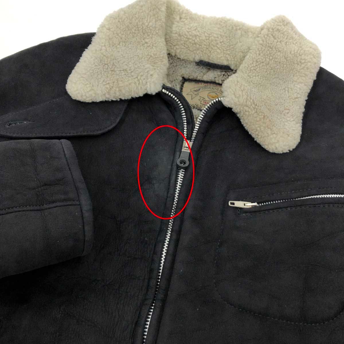 ARMANI JEANS アルマーニジーンズ ムートンジャケット サイズI48 