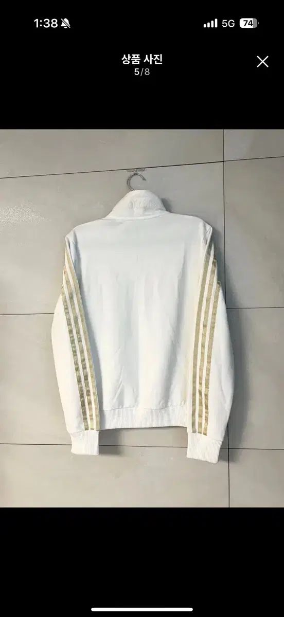 adidas アディダス ファイヤーバード 白 ゴールド ジャージ 90size