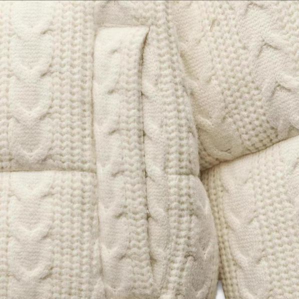 新品】ZARA ドット柄キルティングアノラック