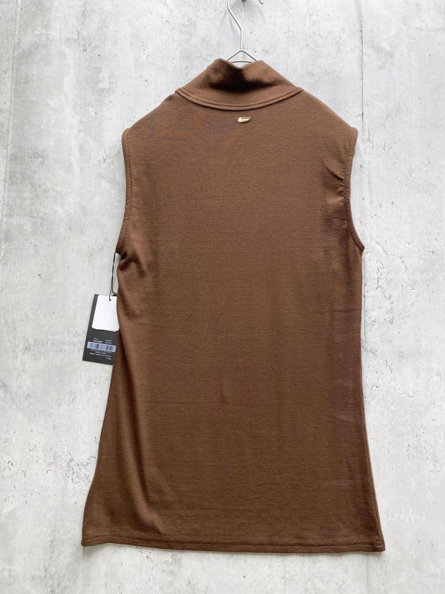  anuans アニュアンス ノースリーブ ニット セーター sizeF 茶 レディース ノースリーブ ニット セーター