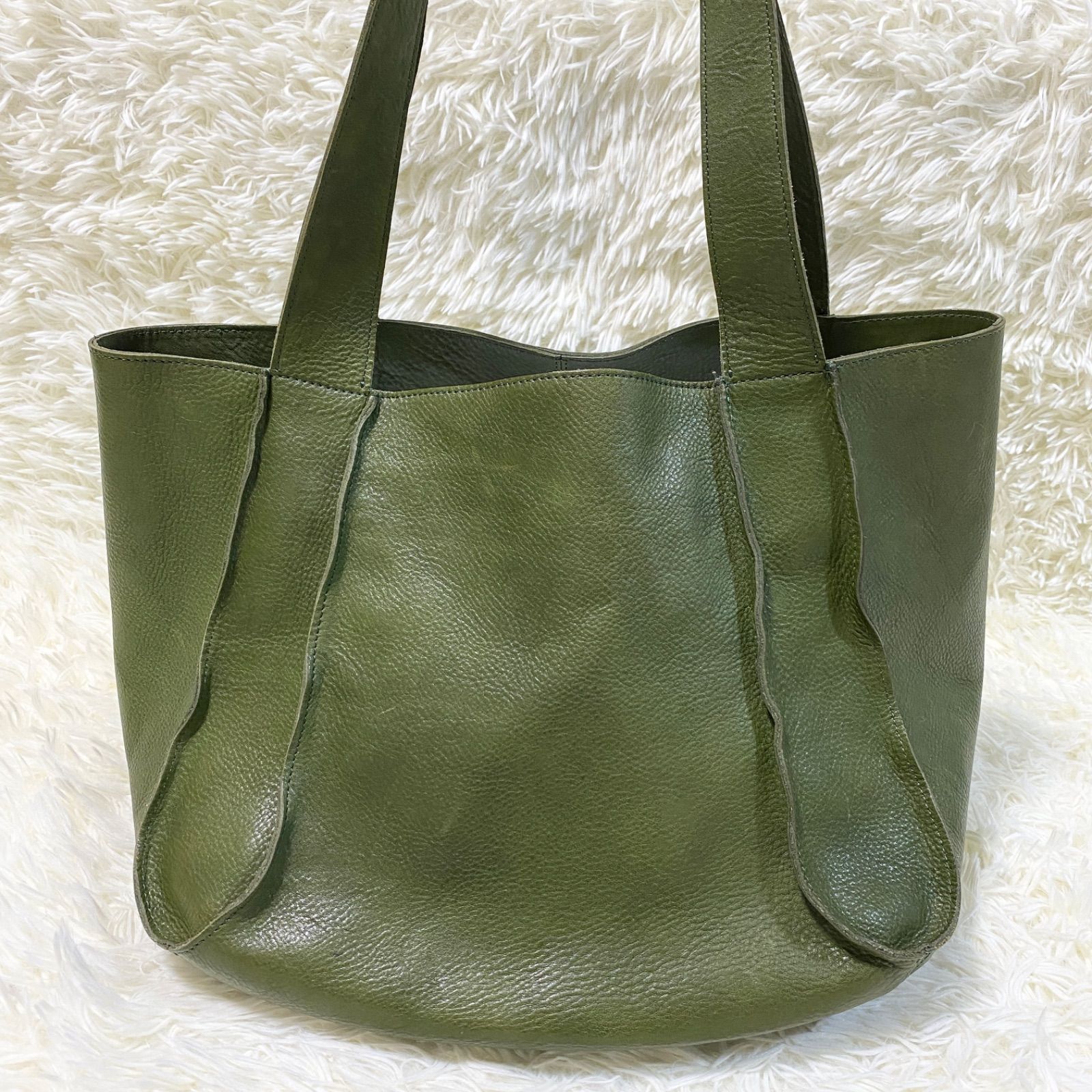 JURGEN LEHL （ヨーガンレール） レザー トートバッグ オリーブ