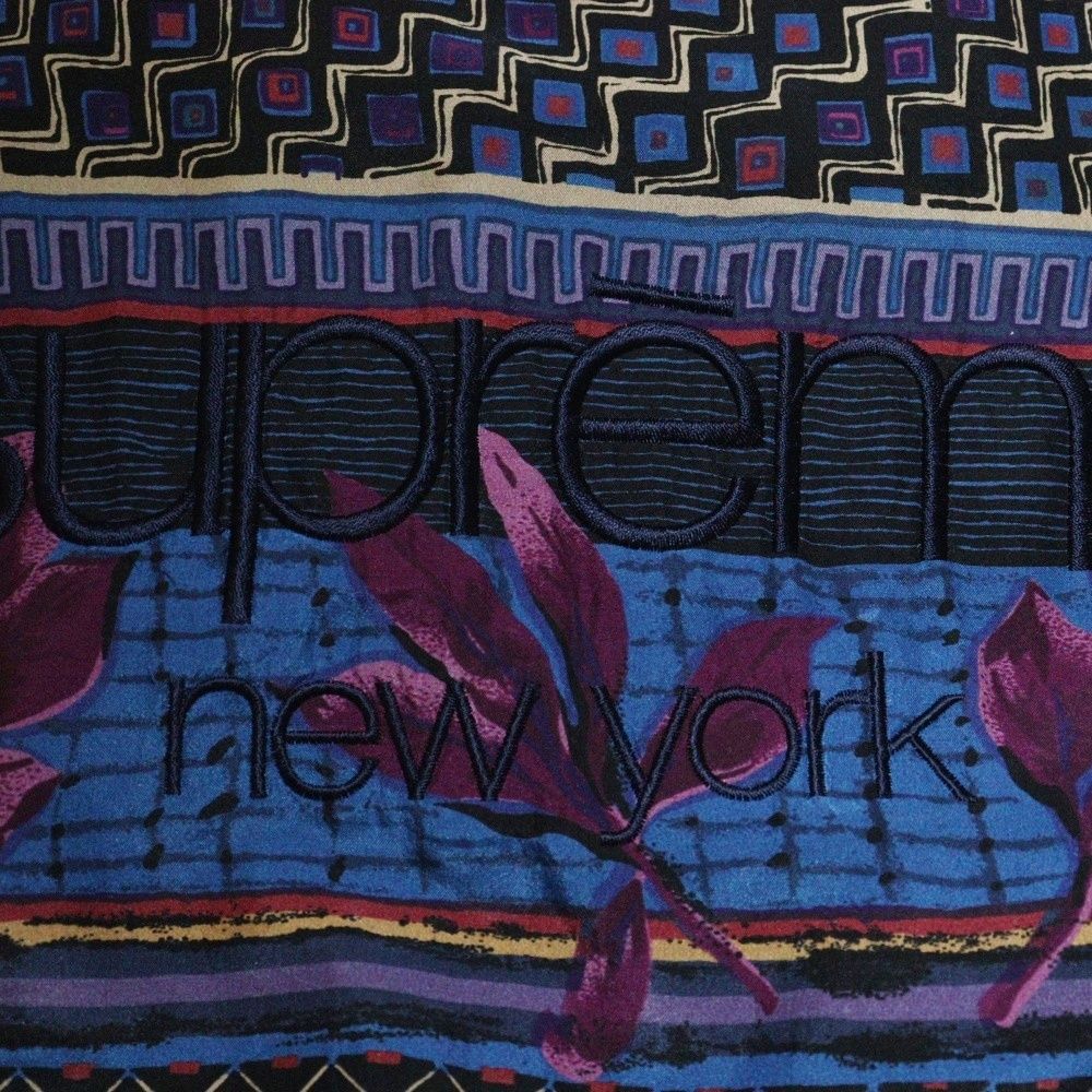 SUPREME (シュプリーム) 15AW Silk Bomber Jacket 総柄 バックロゴ