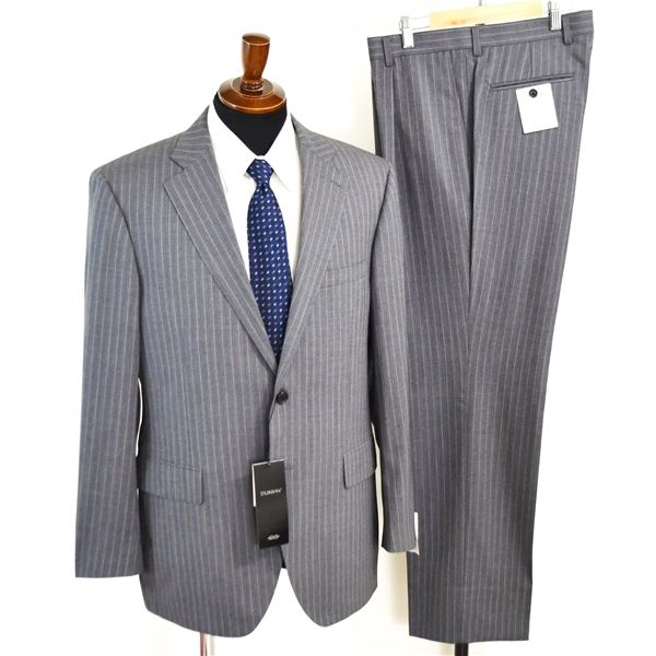 スーツセレクト2パンツスーツ、AB6 ダークグレー ストライプ WEB限定/OUTLET】【CLASSICO TAPERED】【秋冬】3釦段返り