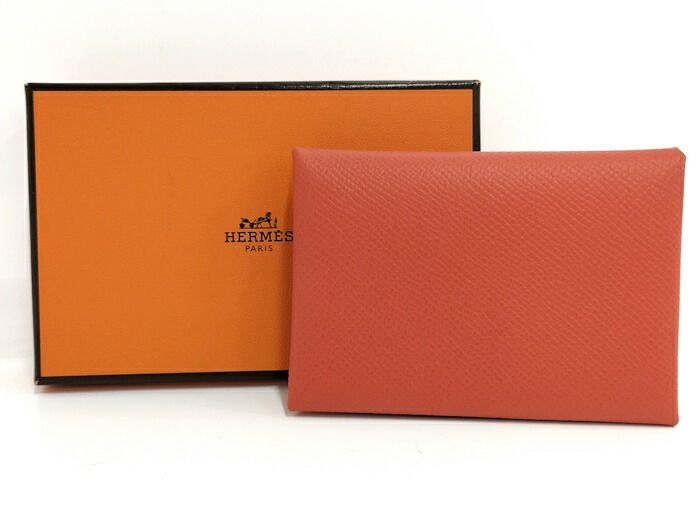 エルメス ヴォーエプソン カルヴィ デュオ カード・ケース　U刻印 HERMES カードケース カルヴィデュオ ヴォーエプソン レザー