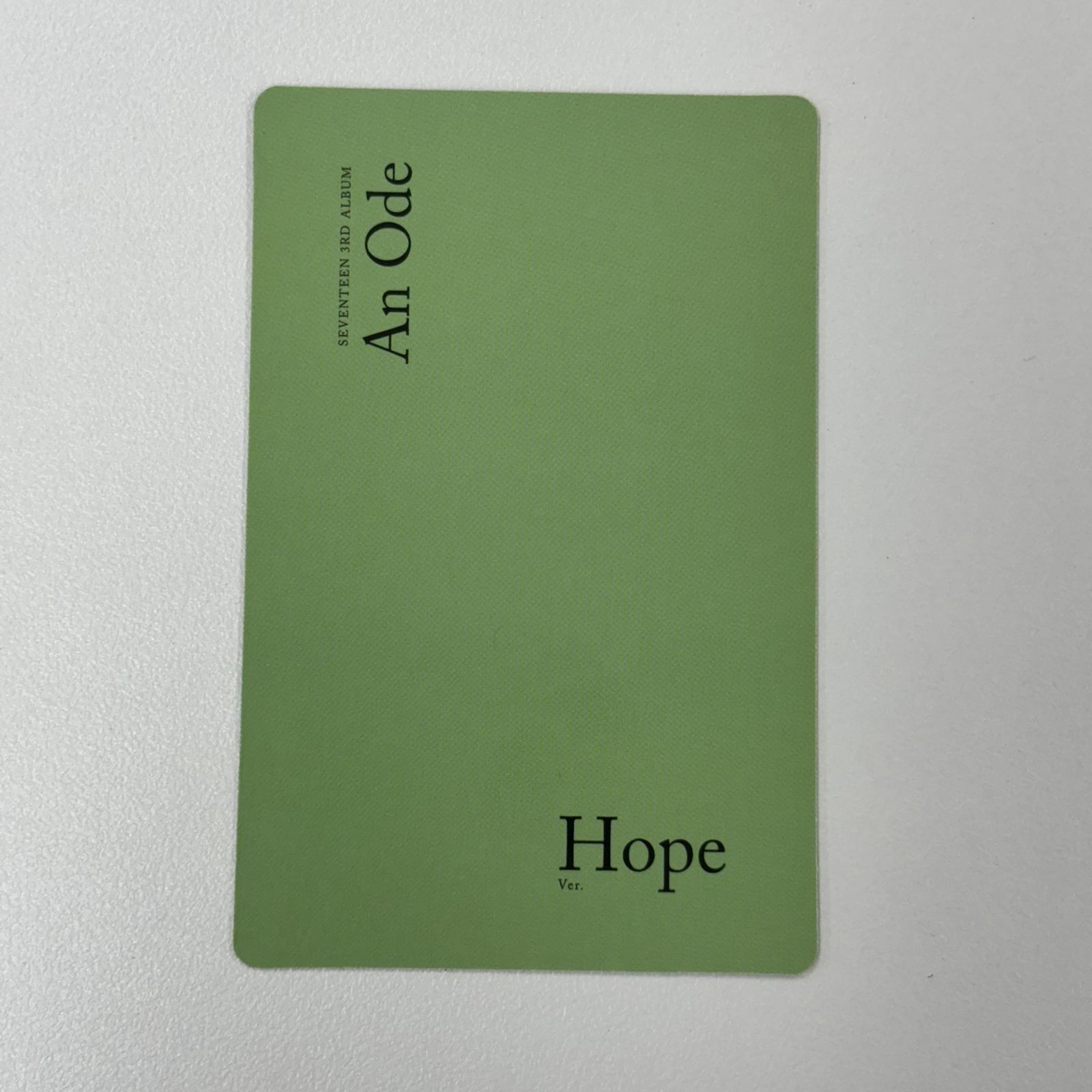 ウォヌ　サノク　an ode ベレー帽　hope トレカ Seventeen ウォヌ セブチ トレカ An Ode Hope ver. - メルカリ