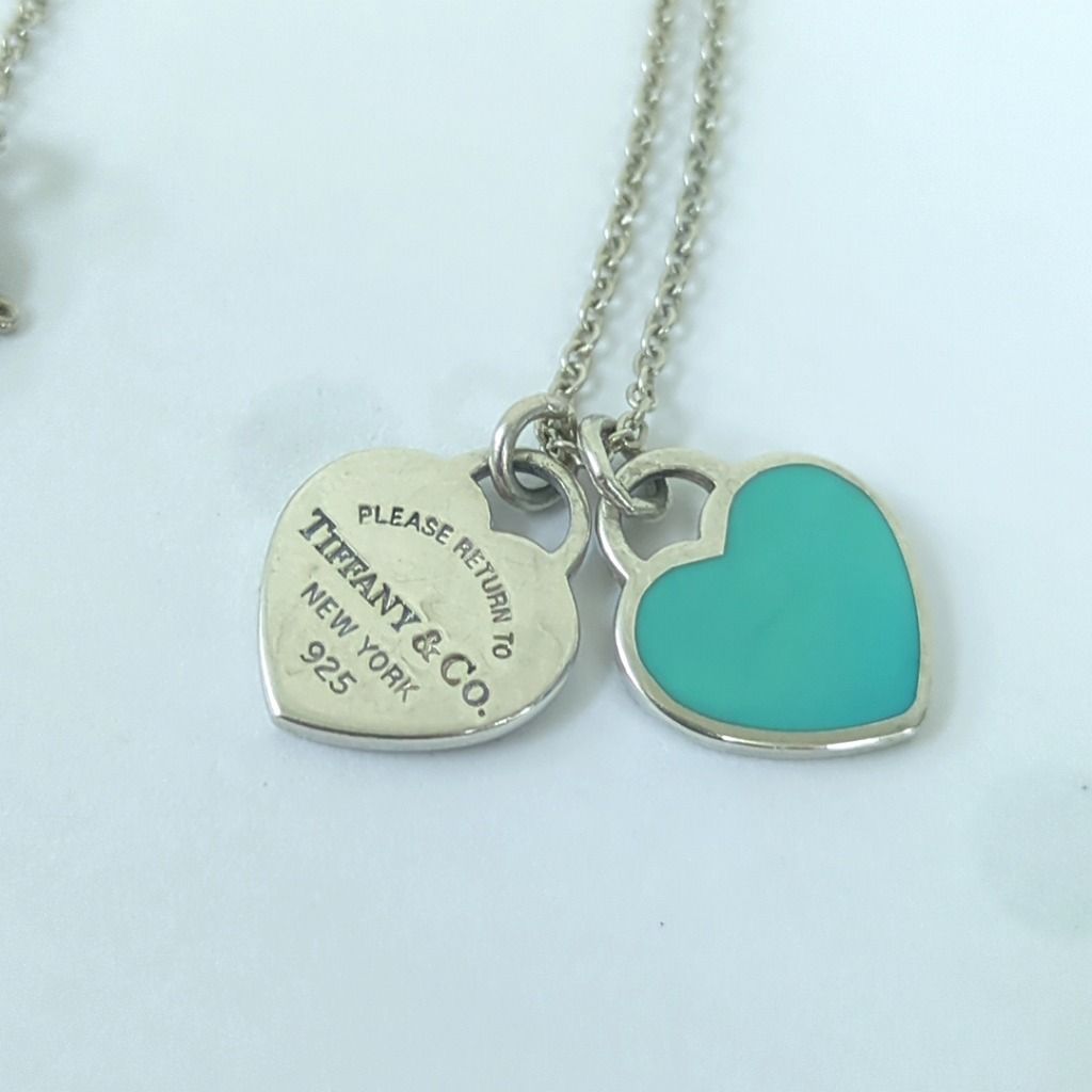 ティファニー ダブルハート ネックレス SV925 美品 TIFFANY&Co.(ティファニー) / ダブルハートネックレス/SV925