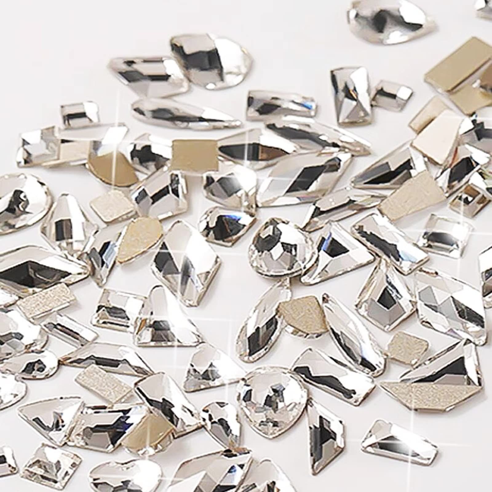 クリスタル ミックスサイズ ネイルストーン ネイルアート（100個