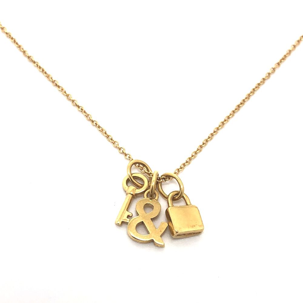 ティファニー Tiffany & Love ラブロック&キー ネックレス　18k ティファニー Tiffany & Love ラブロック&キー ネックレス 18k