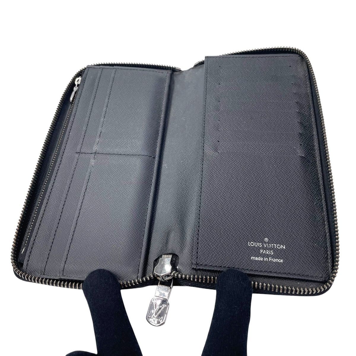 Louis Vuitton M62295 エクリプス 長財布　ブラック 正規紙袋無料】ルイヴィトン 長財布 メンズ ジッピーウォレット ヴェル