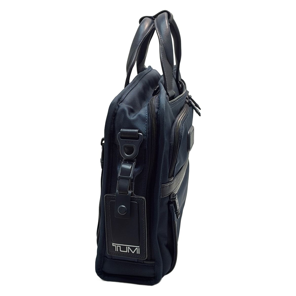 TUMI トゥミ ビジネスバッグ - 2603182NVS3E ネイビー 3WAY 本体ロックなし SHIPSコラボ レザー
