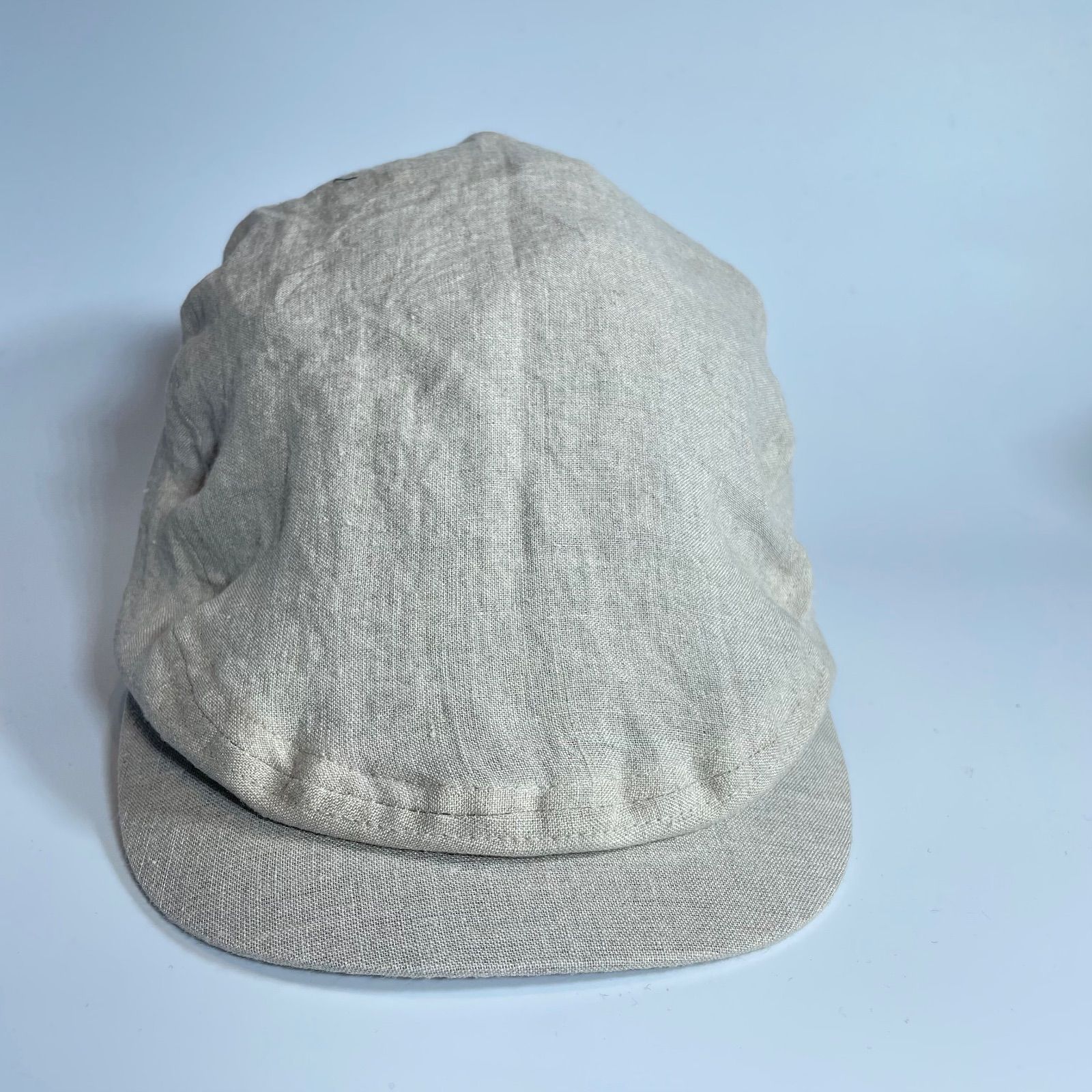THE FAM AND CO. belgium linen hunting cap L beige F
