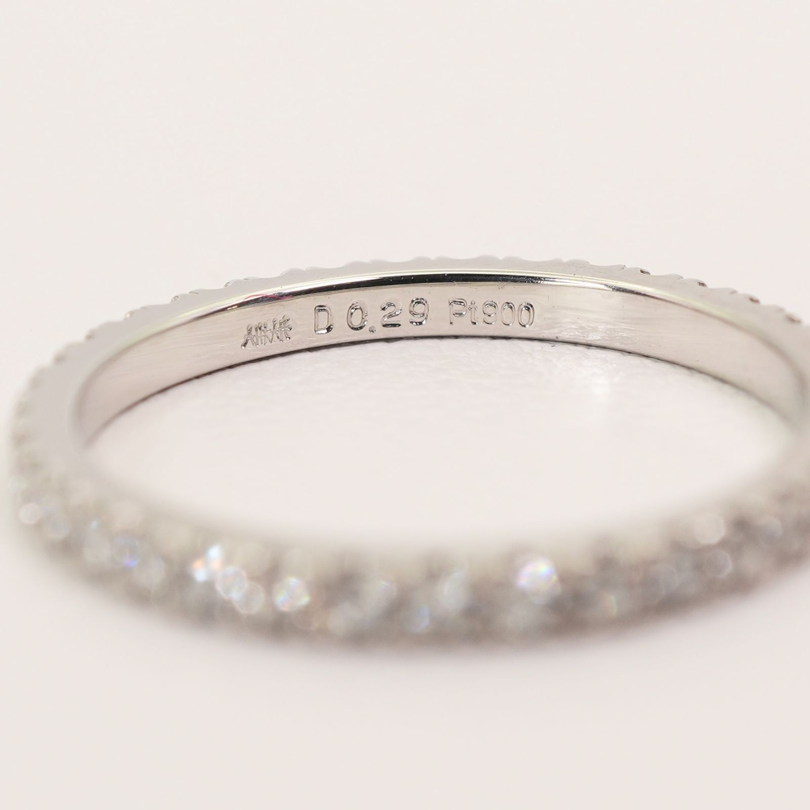 美品 アーカー ティナ ダイヤ×K18 フルエタニティ リング/24-4110  