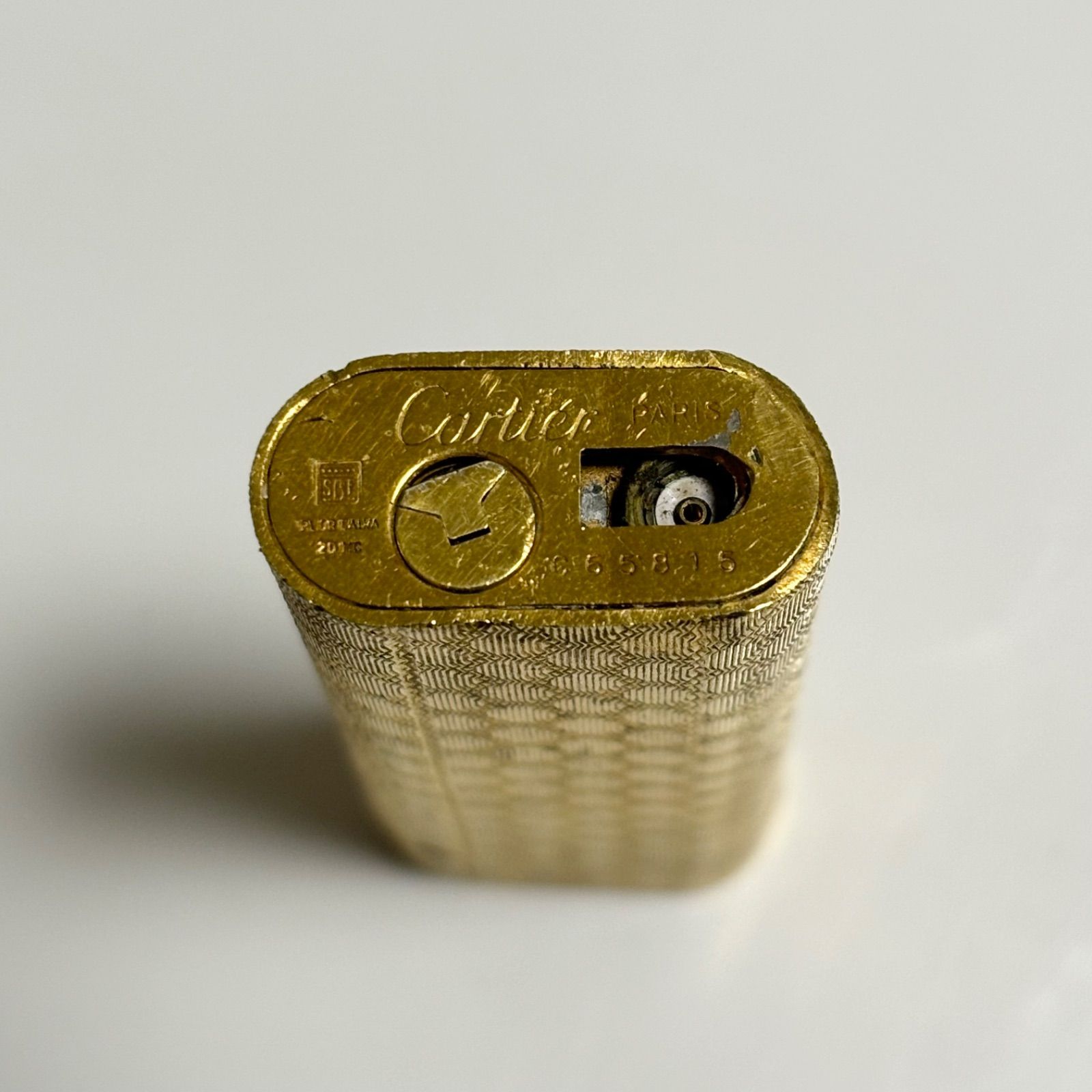 【美品】Cartier☆カルティエ　オーバル型　ローラー式ガスライター　ゴールド 楽天市場】美品▽Cartier カルティエ オーバル ウェーブ柄