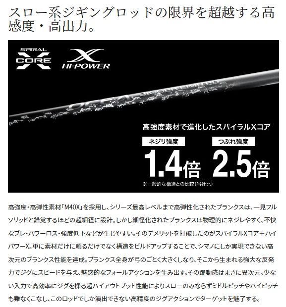 ２本 X-CORE ジギングロッド オフショア ジグ300g スピニング ベイト