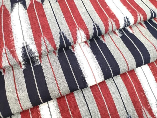 平和屋着物○久留米絣 単衣 矢羽根文 綿 逸品 DAAV1492tw