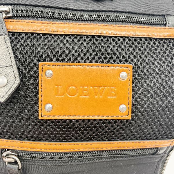 LOEWE アナグラム ロゴプレート トップハンドル ハンドバッグ PVC