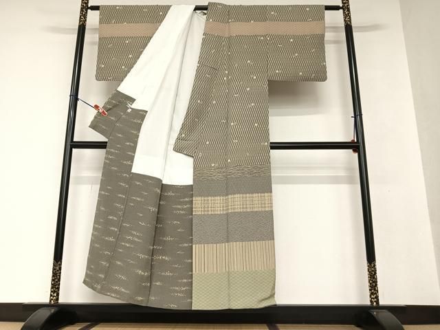 平和屋着物○山下晴三 京友禅競技大会受賞 訪問着 横段吉祥花文 正絹